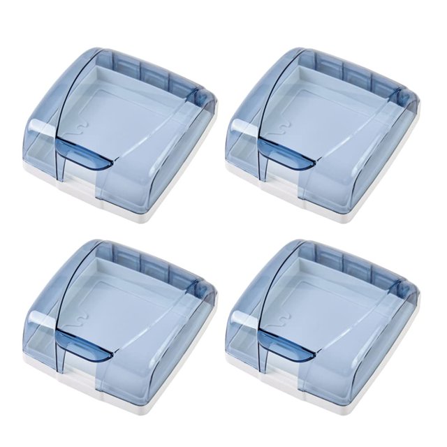 BEMS-Juego de 4 piezas de tapa para interruptor de luz, caja de seguridad, seguridad eléctrica