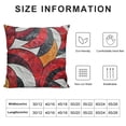thumbnail image 5 of YINGXI Throw Pillow Covers White Gray Pattern Retro Elegant Cushion Decorative Pillowcases Polyester Square Pillowcase Hidden Zipper 12x12in, 5 of 5