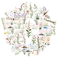 thumbnail image 1 of Vibrant Plant Stickers Nature Botanical Stickers Flower DIY Stickers for Laptops Suitcases Notebooks, 1 of 5