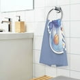 thumbnail image 6 of 2 Pack 100% Cotton Towels Soft Absorbent Towel Set for Bathroom Beach Sports 16x28in Blue Snowman Sticker Pattern, 6 of 8
