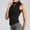 Black, variant on Holzkary Women's Full Zip Sleeveless Workout Yoga Active Jacket Vest Golf Shirts Cropped Lightweight Athletic Gym Seamless Vests Athletic Tank Top Tshirt for Yoga Running Fitness Army Green L
