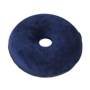 Donut Seat Cushion Hemorrhoid Coccyx Tailbone Support Pillow Pink Gray Blue, 40cm Dark Blue