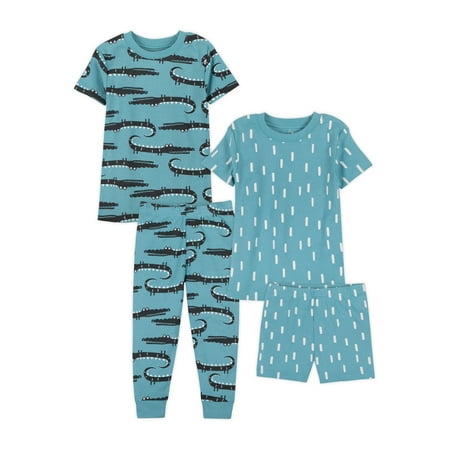 

Little Star Organic Baby & Toddler Boys 4Pc Short Sleeve Snug Fit Sleepwear Size 9 Months-5T