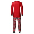 thumbnail image 4 of Ensemble de Pyjamas 2 Pcs pour la Famille, Décontracté, Imprimé d'Orignal, Rouge, Robe Parent-Enfant, Tenue Quotidienne, 4 of 9