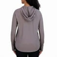 thumbnail image 2 of SAGE Women's Lightweight Hoodie, Long Sleeve, Gray, Large, 2 of 6