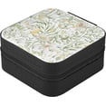 thumbnail image 3 of SKYSONIC Wild Flower Leather Jewelry Box,Portable Mini Jewelry Case Traveling Jewelry Organizer for Rings Necklaces Bracelets Earrings, 3 of 7