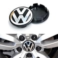 thumbnail image 1 of 4-pack - Volkswagen VW Center Caps - Silver, 1 of 5