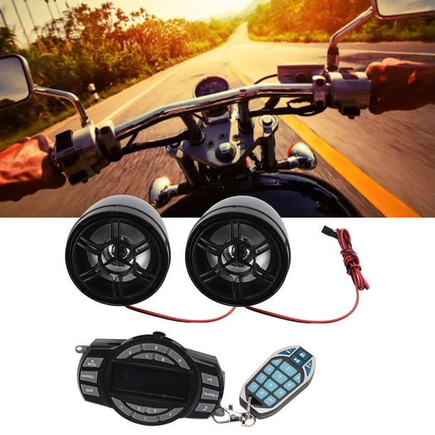 Altavoces para motocicleta ANGGREK antirrobo Resistente a la intemperie 3 pulgadas Negro