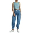 thumbnail image 2 of Franhais Women Wide-leg Denim Pants, Casual High Waist Relaxed Fit  Hip Hop Washed  Jeans Streetwear, 2 of 9