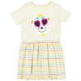 thumbnail image 3 of Inktastic Decorated Skull Girls Toddler Dress, 3 of 5
