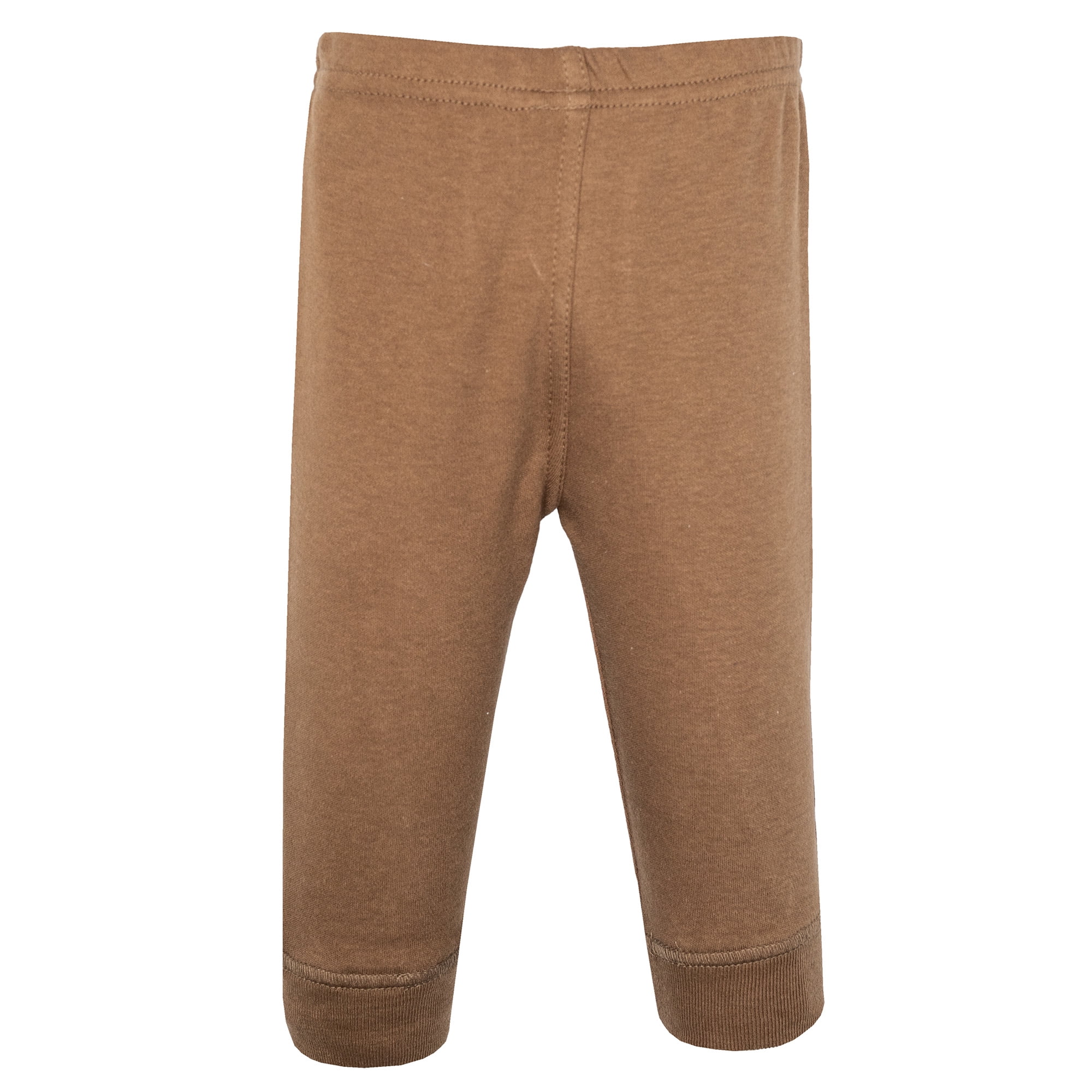Hudson Baby Boy Cotton Pants and Leggings, Brown Sage Dinosaurs, Preemie