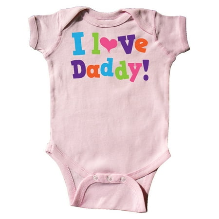 

Inktastic I Love Daddy Girls Gift Baby Girl Bodysuit