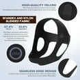 thumbnail image 2 of Chin Strap for Sleeping Comfortable Stop Snoring Solution, Snore Stopper with Adjustable Velcro, Anti Snoring Devices Breathable and Reusable, Anti Snore Chin Strap for CPAP Users, Black, M, 2 of 8