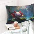 thumbnail image 4 of Naloa Pond Cute Axolotl Pillow Covers, Throw Pillow Case Cushion Covers,Cushion for Bedroom,Couch,Home-14"x20", 4 of 6
