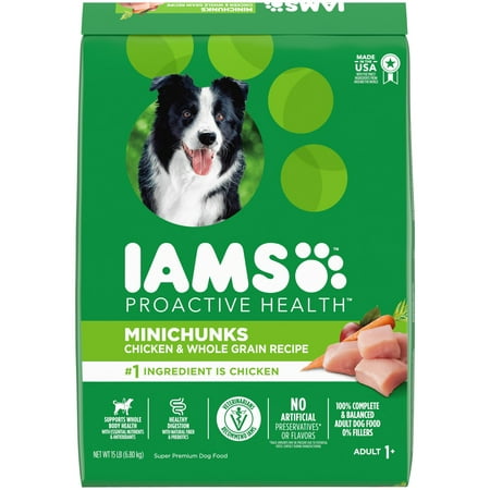 UPC 019014610907 product image for IAMS Proactive Health Minichunks Chicken and Whole Grain Recipe Dry Dog Food  15 | upcitemdb.com