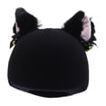 thumbnail image 3 of Bonita funda para casco de esquí para deportes de invierno, elástica y decorativa. Negro, 3 of 9