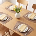 thumbnail image 2 of Placemats Set of 4 Wedge Placemats for Kitchen Dining Table Decor Washable Heat Resistant Table Place Mats Khaki 17.7x11.8inch, 2 of 6