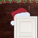 thumbnail image 2 of Gibobby VI QUE Navidad Papá Noel Muñeco de nieve Sombrero Puerta Esquina Decoración Piezas de Navidad para enviar amigos Familia y niños Regalos(B), 2 of 5