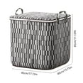 thumbnail image 2 of Large Capacity Foldable Clothes Quilt Storage Bag, Japanese Style Portable Storage Basket, Waterproof Fabric Storage Box For Moving Home Wardrobe Organization, 17.72*15.75*17.72in, 2 of 5