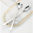 thumbnail image 4 of COMIART 304 Stainless - Steel Ice Spoon Set (2 - piece), Long - handle Teaspoons for Milk Tea, Honey and Stirring, 4 of 9