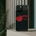 thumbnail image 3 of DistinctInk Clear Hybrid Case for Apple iPhone 15 Plus (6.7" Screen) - Love All Trust Few - Slim Profile Design, 3 of 9