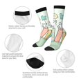 thumbnail image 3 of Vsdgher Books Crew Socks for Men & Women, Breathable Casual Athletic Ankle Socks, 3 of 6