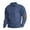 06#Navy, variant on Men's Long Sleeve Sweatshirt Corduroy Spread Collar Elbow Panel Button Up Ribbed Pullover for Men with Elbow Patches Navy S