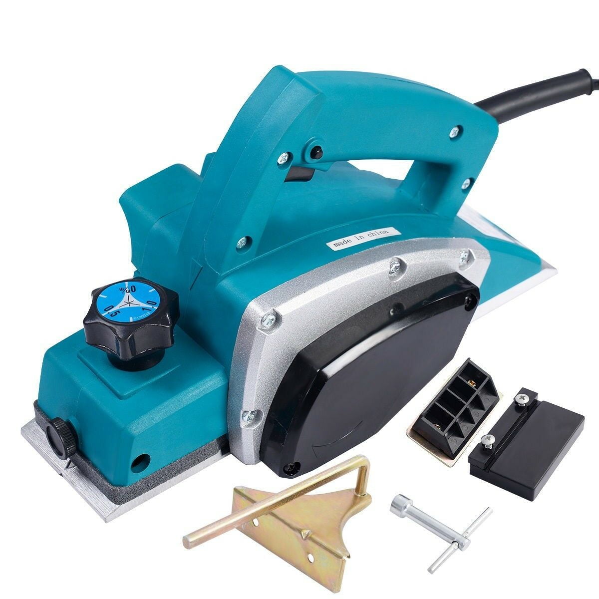 Powerful Electric Wood Planer Door Plane Hand Held Woodworking Power Surface US