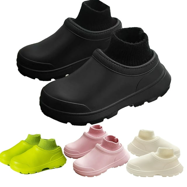Chef Shoes Non-Slip Waterproof Kitchen Clogs For Men & Women | 6cm Thick Sole Oil Resistant Safety Work For Restaurant Catering Food Service