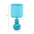 thumbnail image 3 of Ceramic Table Lamp With Shade Bubbly Skyblue, 3 of 3
