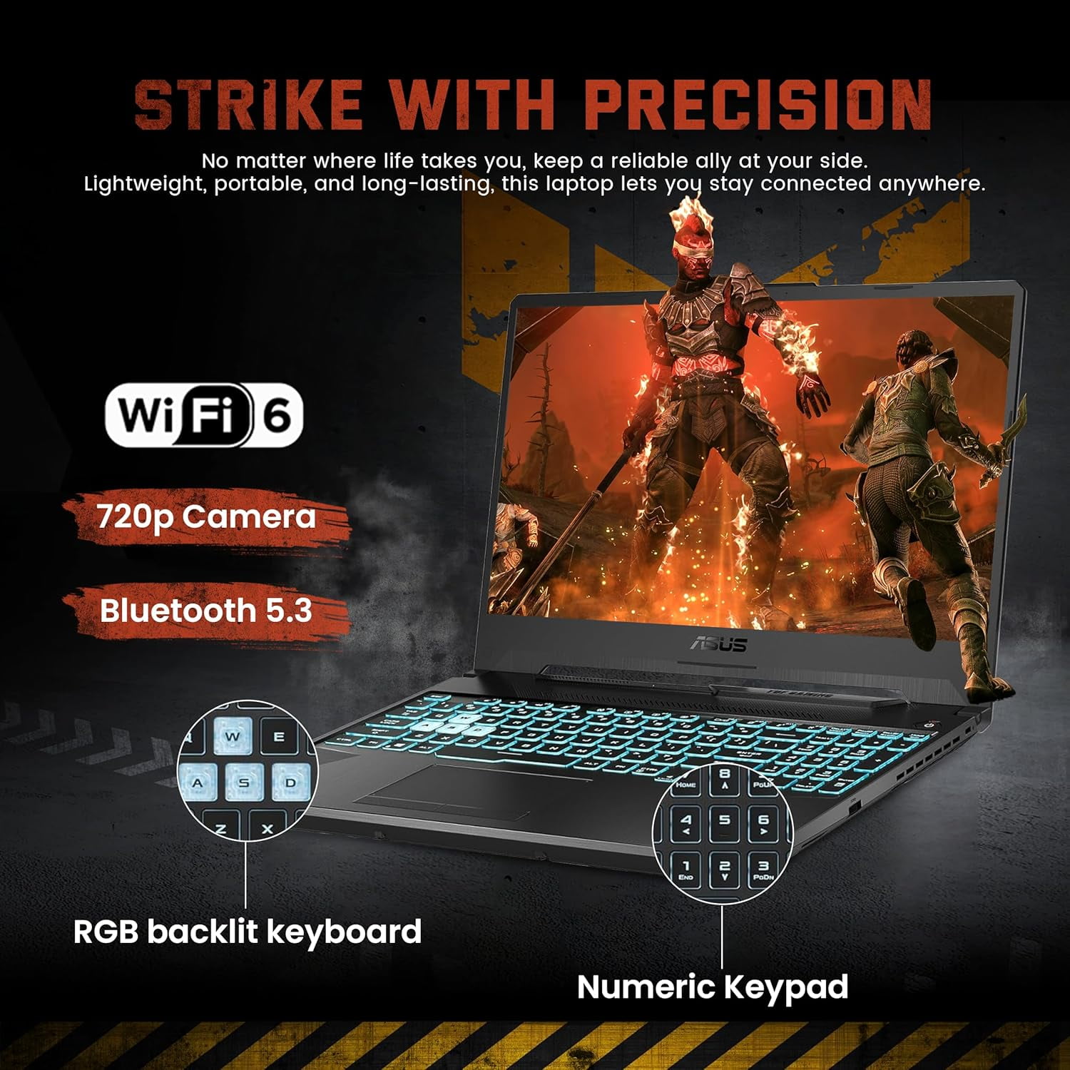 ASUS TUF A15 15.6" FHD 144Hz Gaming Laptop, AMD Ryzen 7 7435HS, NVIDIA GeForce RTX 3050, 64GB DDR5, 2TB SSD, Backlit Keyboard, Wi-Fi 6, Win 11 Pro, Black, 256GB Docking Station Set