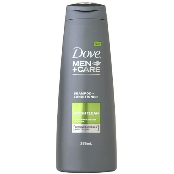 Dove Men + Care 2 in 1 Shampoo & Conditioner, Fresh Clean 12 oz (Pack of 2)