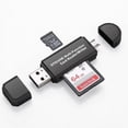 thumbnail image 1 of Lector de tarjetas de memoria, lector de tarjetas SD/Micro SD y adaptador Micro USB OTG a USB 2.0 con conexión USB estándar Micro USB para PC, portátil y smartphone con función OTG1 pieza, 1 of 1