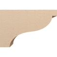 thumbnail image 3 of 11"W x 33"D x 22"H Classic Garner Rough Cedar Woodgrain TimberThane Corbel, Primed Tan, 3 of 6