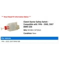 thumbnail image 2 of Clutch Starter Safety Switch - Compatible with 1996 - 2000, 2007 BMW 328i 1997 1998 1999, 2 of 2