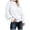 6#a White, variant on Pullover Sweaters for Women Oversized Crewneck Cable Knit Sweaters Fall Fashion Wine M