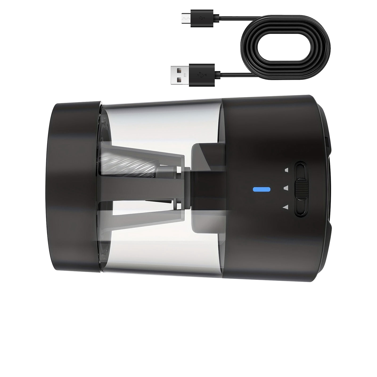Smart Electric Pencil Sharpener With 3 Stage Adjustment Rechargeable Lithium And Spill Proof Design For Clean Use