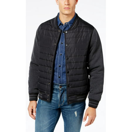 Ring Of Fire Mens Winter Quilted Bomber Jacket