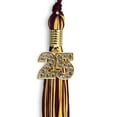 thumbnail image 3 of Endea Graduation Maroon/Gold Mixed Color Graduation Tassel with Gold Date Drop, 3 of 11