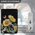 thumbnail image 5 of POLERO RV Door Window Shade Cover Privacy and UV Rays Protection Blackout Shades Retro Sunflower Butterfly RV Interior Accessories 17.3x26 inch, 5 of 7