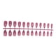thumbnail image 2 of Juego de 24 piezas de uñas postizas Qarigey DIY estilo Simple frijol rojo morado, 2 of 5