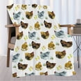 thumbnail image 2 of Yibo Chickens Blanket Just A Girl Who Loves Chickens Blanket Ultra Soft Farm Lover Blanket for Couch Bed Sofa Gift for Chickens Lovers for All Seasons Chickens Decor for Girls, 2 of 7