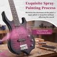 thumbnail image 5 of Ktaxon 44in Electric Bass Guitar with 20W Amp, 4 String Flame Style Bass Guitar Starter Kit, Pink, 5 of 6