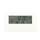thumbnail image 1 of Reloj despertador digital LCD con pantalla clara, diseño simple, termómetro higrómetro digital para el hogar, dormitorio, escuela, oficina, 2158L, blanco con luz, 1 of 12