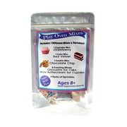 PLAY OVEN MIXES Children's Easy to Bake Oven Mixes Play Toy Oven Real 7 Mixes Mega Refill Kit Strawberry Cupcakes Red Velvet Cake Frosting Sprinkles Ultimate Set Cooking Baking Supplies Super Pack Net Wt 6.2 oz