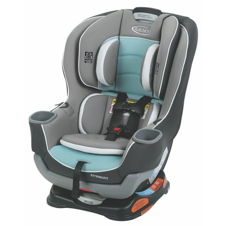 Graco Extend2Fit Convertible Car Seat, Spire Teal