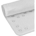 thumbnail image 5 of J&V TEXTILES Shower and Bathtub Mat, 36x17, Long Double Foam Bath Tub Floor Mats with Suction Cups and Drainage Holes, Machine Washable and Soft on Feet, Bathroom and Spa Accessories White, 5 of 9