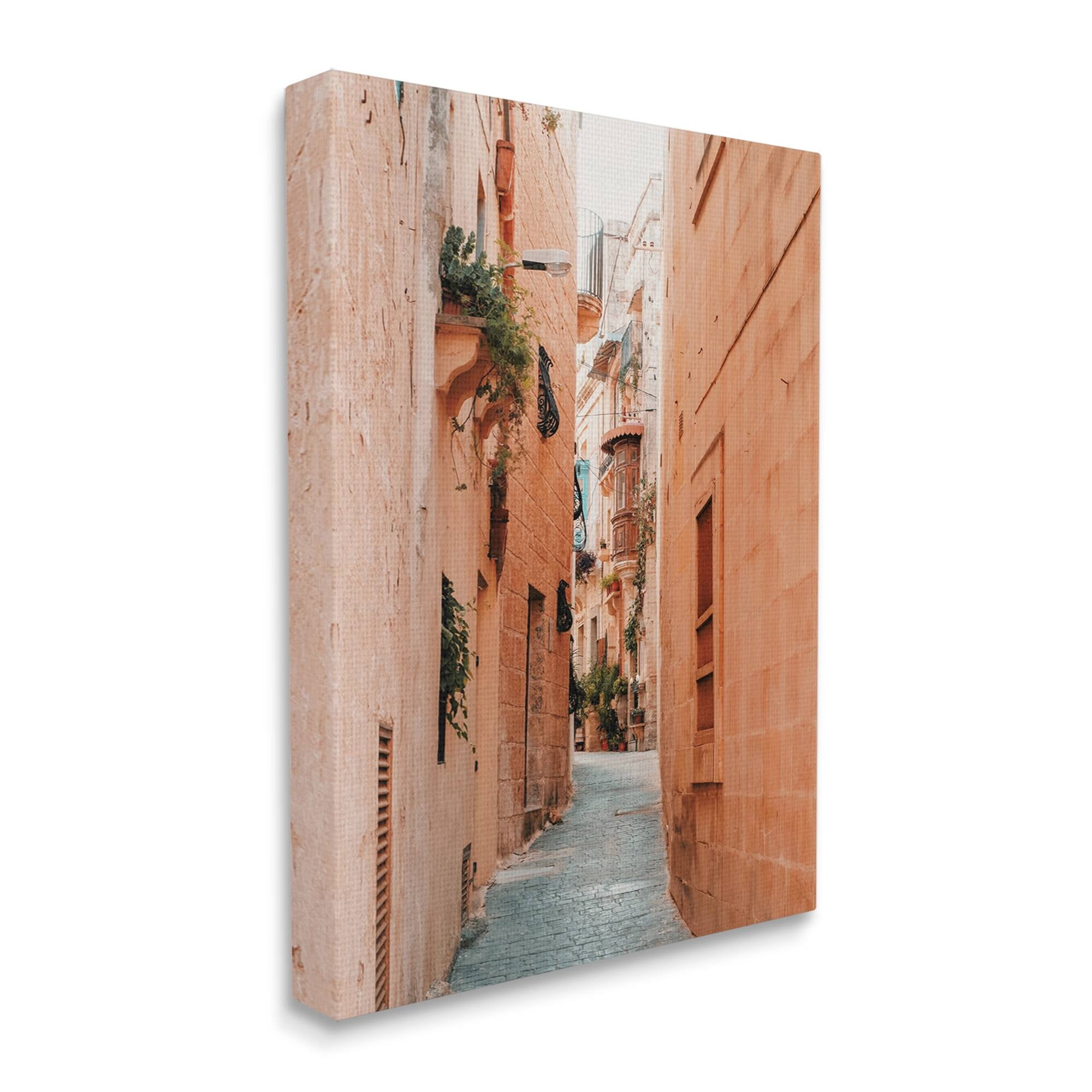 Stupell Urban Alley Path Photography Town & City Photography Gallery Wrapped Canvas Print Wall Art