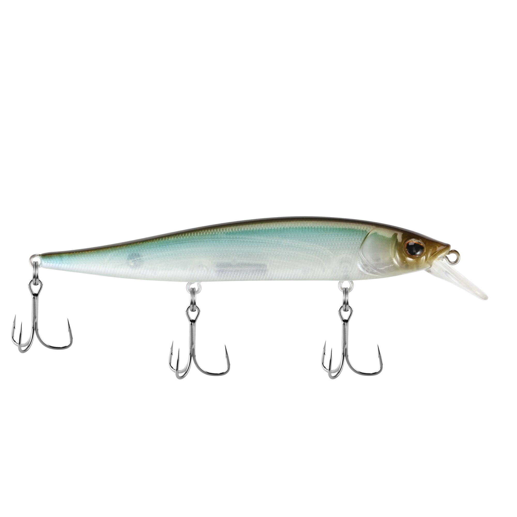 Berkley Stunna, 4.4 in, Jerkbaits, Stealth Minnow (1 Count)
