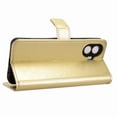 thumbnail image 2 of Wallet Case for TCL K70 SE 4G with Card Holder, PU Leather Flip Phone Case with Kickstand Magnetic Closure Wrist Strap Gold, 2 of 5